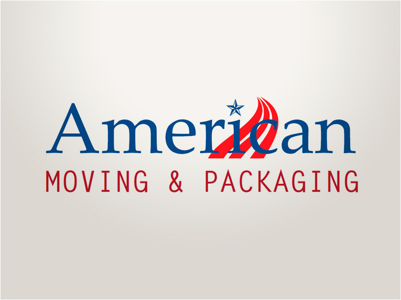 American Moving & Packaging logo design