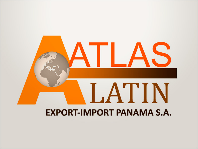 Atlas Latin Export-Import Panama S.A. logo design