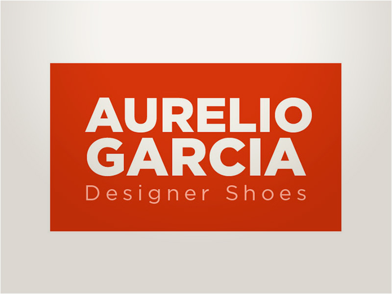 Aurelio García Designer Shoeslogo design