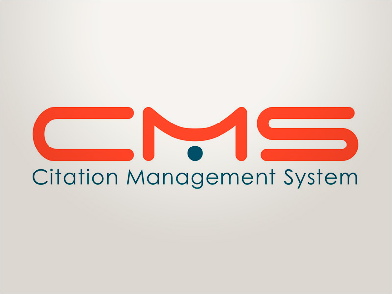 CMS Citation Management System logo design