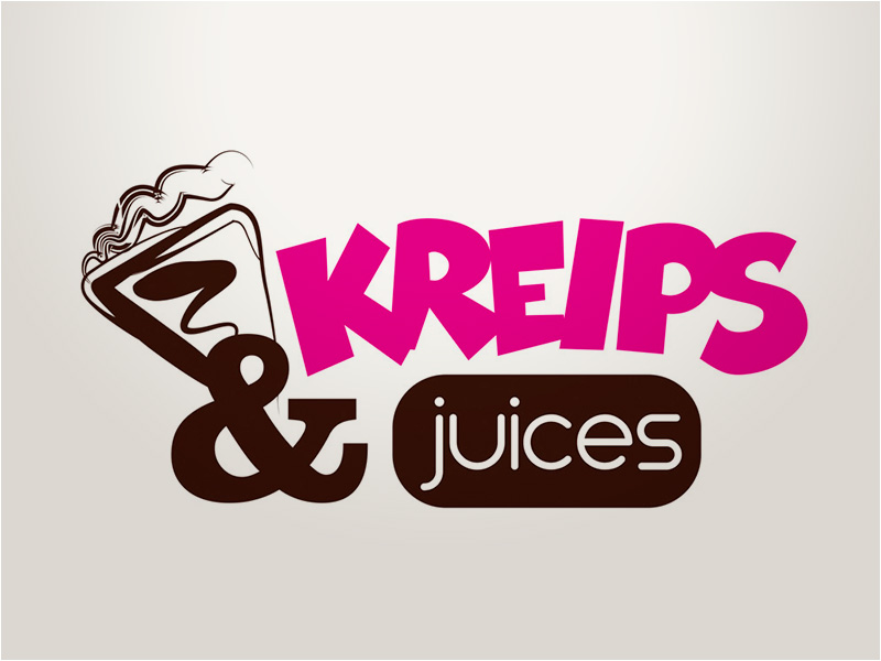 Kreips & Juices logo design