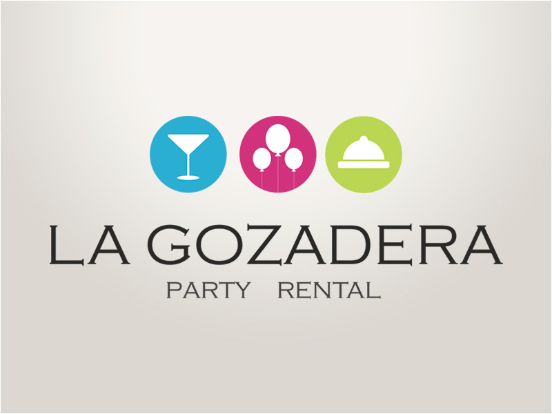 La Gozadera Party Rental logo design
