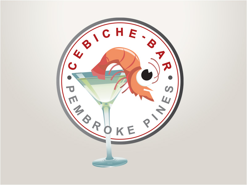 Cebiche Bar Prembroke Pines logo design